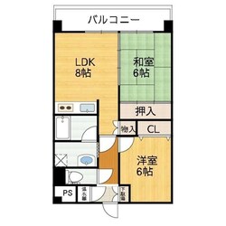 フレグランス大日の物件間取画像